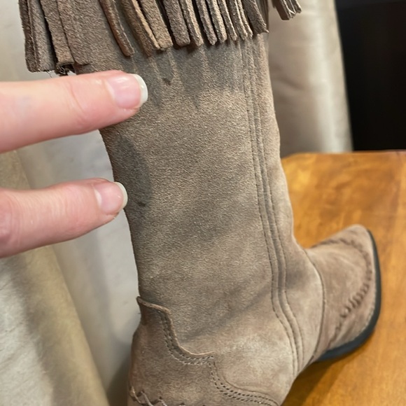DURANGO CRUSH MAMIE WESTERN FRINGE & WHIPSTITCH SUEDE BOOT SIZE 6.5 NWOT - Picture 11 of 13